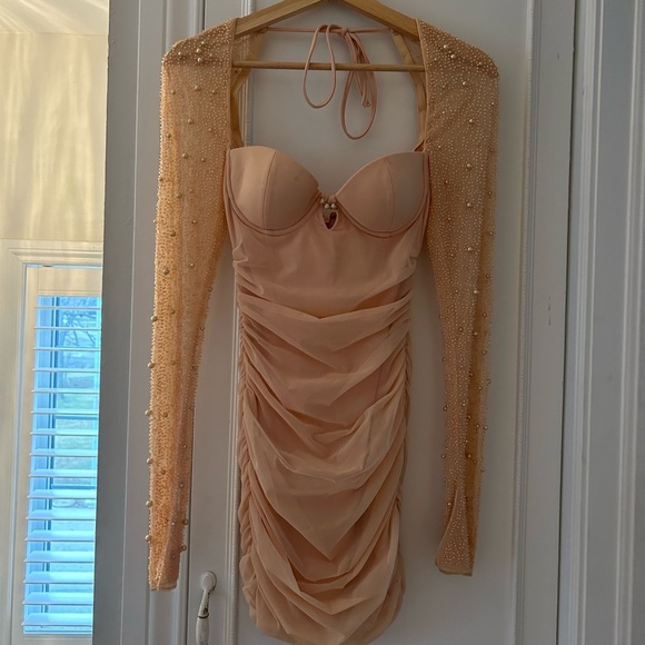 Oh Polly Bedazzled sleeve minidress - Picture 4 of 4